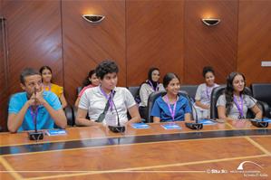 Les participants de la 1re séance de la Prise de parole en public Modèle des Nations Unies (MUN)