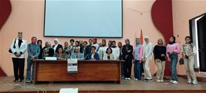Première journée,photo de groupe à la Bibliothèque Publique Misr à Port-Saïd