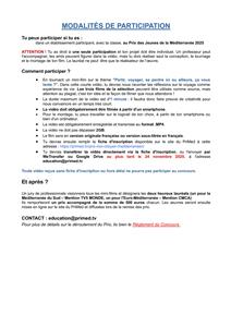  Prix "Moi, citoyen méditerranéen"