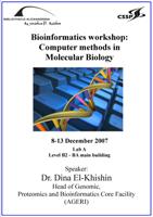Bioinformatics Workshop: Computer Methods in Molecular Biology