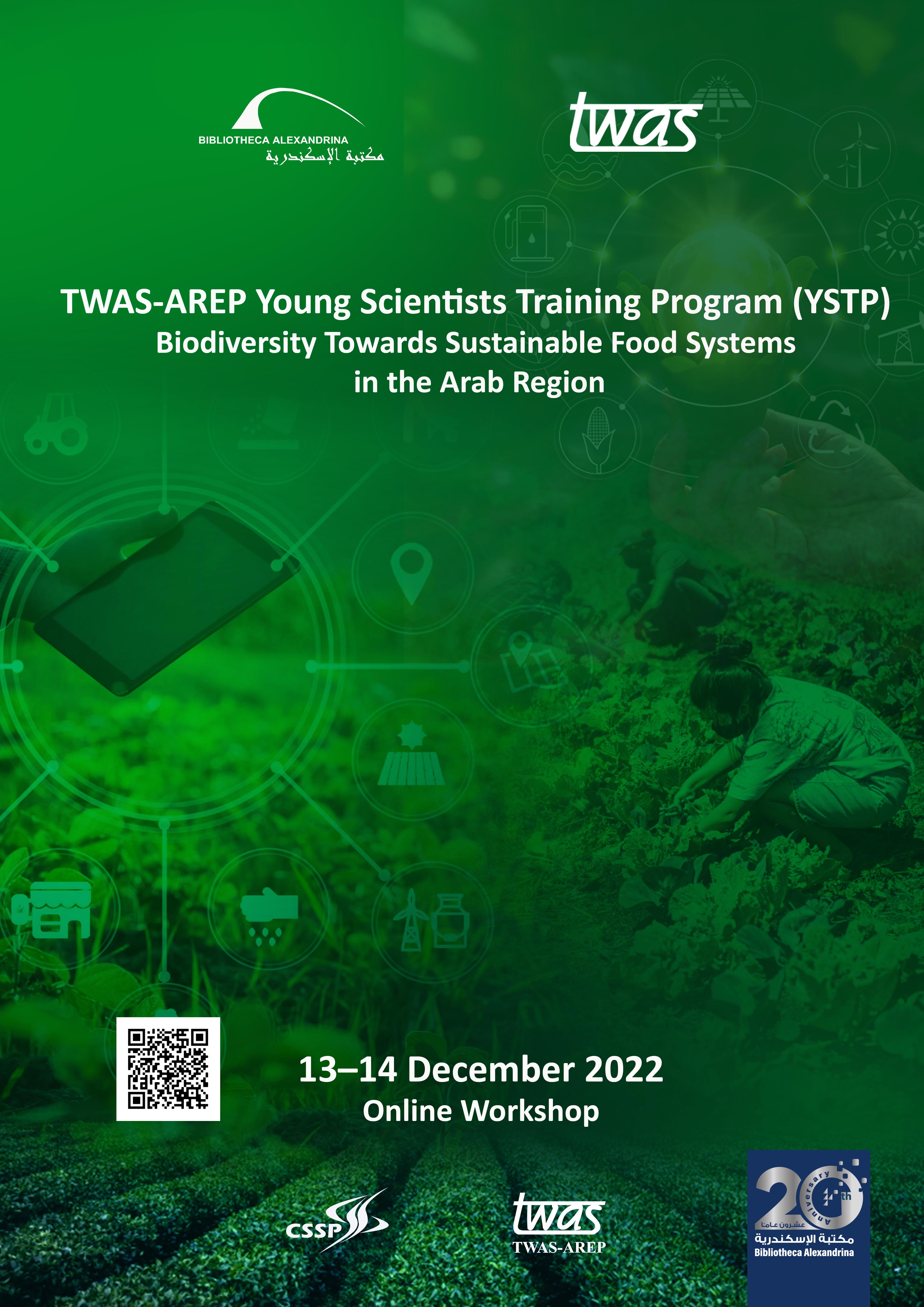 TWAS-AREP Young Scientists Training Program “Biodiversity towards Sustainable Food Systems in the Arab Region” online workshop