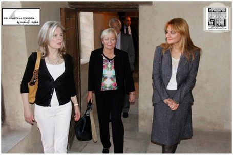 زيارة مجلس أمناء مكتبة الأسكندرية لبيت السناري