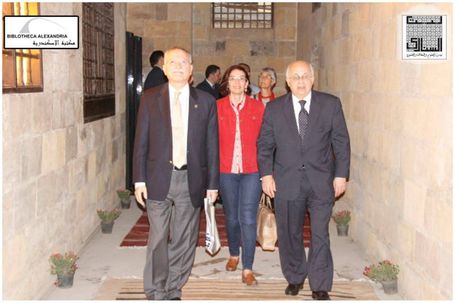 زيارة مجلس أمناء مكتبة الأسكندرية لبيت السناري