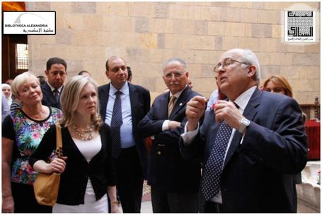 زيارة مجلس أمناء مكتبة الأسكندرية لبيت السناري