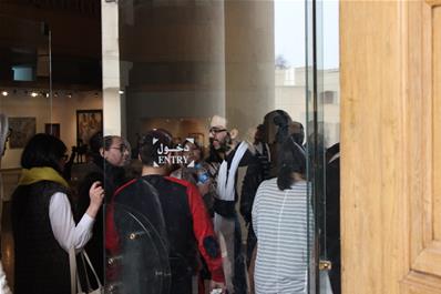 زيارة المشاركين لمتحف الفن المصري الحديث