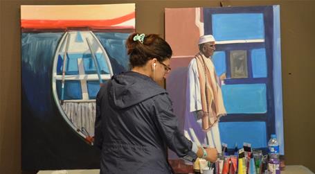 ورشة العمل النهائية (المخصصة لتنفيذ المشاريع الفنية) - تصوير أكرم النادي