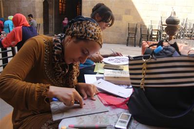 منتدى الشباب للإبداع السابع - "الفنون البصرية: ورشة الطباعة البارزة (الحفر والطباعة على اللينوليوم)"