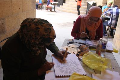 منتدى الشباب للإبداع السابع - "الفنون البصرية: ورشة الطباعة البارزة (الحفر والطباعة على اللينوليوم)"