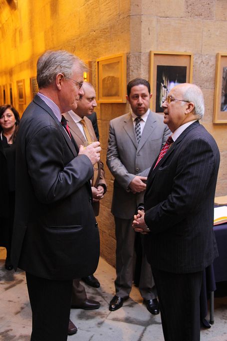 Dr. Ismail Serageldin, Director of the Library of Alexandria; and Ambassador James Moran, Head of Delegation of the European Union.