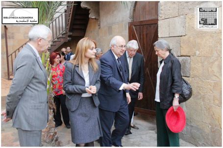 The Visit of the Board of Trustees of Bibliotheca Alexandrina to Bayt Al-Sinnari
