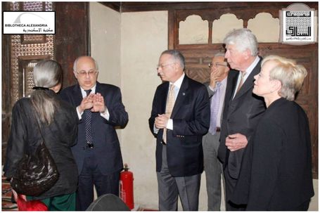 The Visit of the Board of Trustees of Bibliotheca Alexandrina to Bayt Al-Sinnari