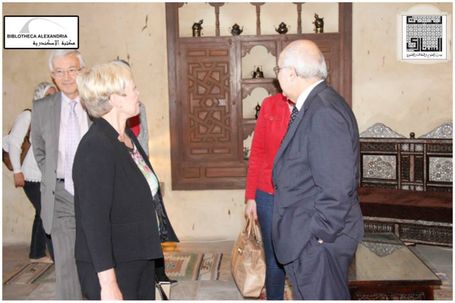 The Visit of the Board of Trustees of Bibliotheca Alexandrina to Bayt Al-Sinnari