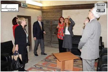 The Visit of the Board of Trustees of Bibliotheca Alexandrina to Bayt Al-Sinnari