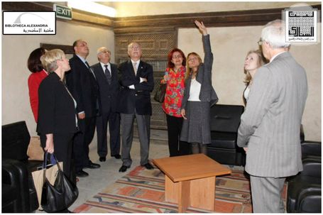 The Visit of the Board of Trustees of Bibliotheca Alexandrina to Bayt Al-Sinnari