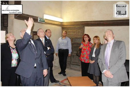 The Visit of the Board of Trustees of Bibliotheca Alexandrina to Bayt Al-Sinnari