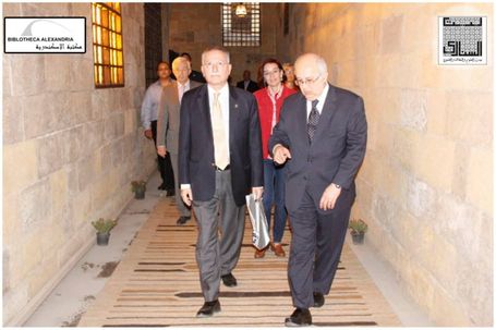 The Visit of the Board of Trustees of Bibliotheca Alexandrina to Bayt Al-Sinnari