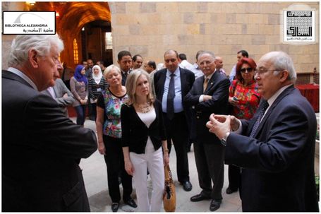 The Visit of the Board of Trustees of Bibliotheca Alexandrina to Bayt Al-Sinnari