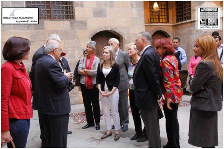 The Visit of the Board of Trustees of Bibliotheca Alexandrina to Bayt Al-Sinnari