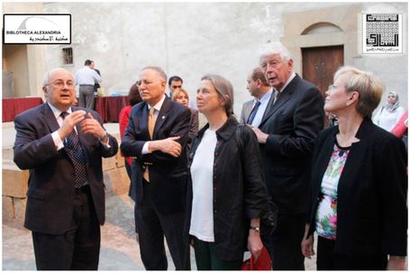 The Visit of the Board of Trustees of Bibliotheca Alexandrina to Bayt Al-Sinnari
