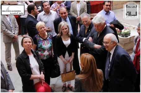 The Visit of the Board of Trustees of Bibliotheca Alexandrina to Bayt Al-Sinnari