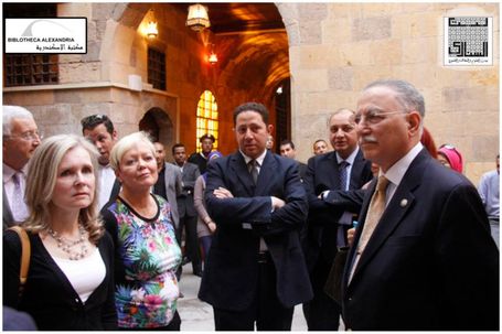 The Visit of the Board of Trustees of Bibliotheca Alexandrina to Bayt Al-Sinnari