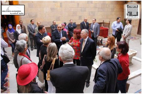 The Visit of the Board of Trustees of Bibliotheca Alexandrina to Bayt Al-Sinnari