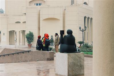 At the Museum of Modern Egyptian Art