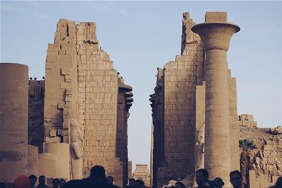 In the Karnak temple