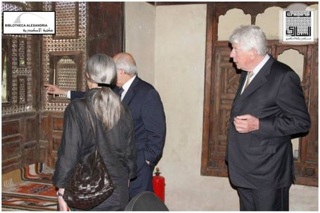 زيارة مجلس أمناء مكتبة الأسكندرية لبيت السناري