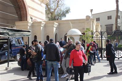 زيارة المشاركين لمجمع الأديان بمصر القديمة