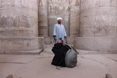 أثناء زيارة معبد دندرة