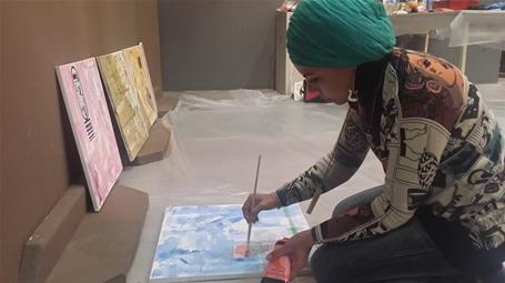 ورشة العمل النهائية (المخصصة لتنفيذ المشاريع الفنية) - تصوير إبراهيم الفقي