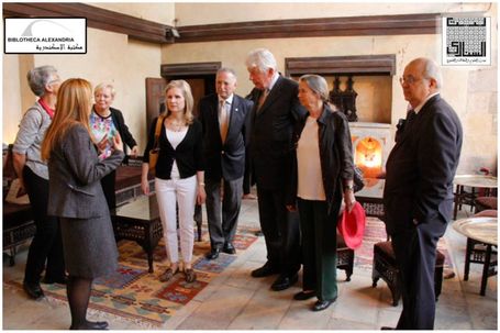 The Visit of the Board of Trustees of Bibliotheca Alexandrina to Bayt Al-Sinnari