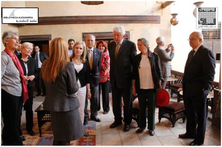 The Visit of the Board of Trustees of Bibliotheca Alexandrina to Bayt Al-Sinnari