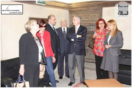 The Visit of the Board of Trustees of Bibliotheca Alexandrina to Bayt Al-Sinnari