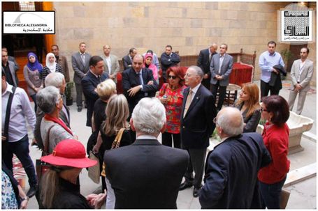 The Visit of the Board of Trustees of Bibliotheca Alexandrina to Bayt Al-Sinnari