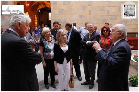 The Visit of the Board of Trustees of Bibliotheca Alexandrina to Bayt Al-Sinnari