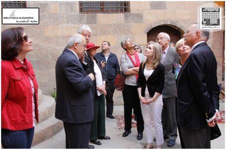 The Visit of the Board of Trustees of Bibliotheca Alexandrina to Bayt Al-Sinnari