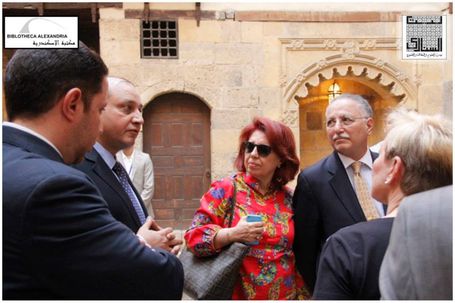 The Visit of the Board of Trustees of Bibliotheca Alexandrina to Bayt Al-Sinnari