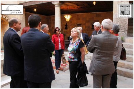The Visit of the Board of Trustees of Bibliotheca Alexandrina to Bayt Al-Sinnari