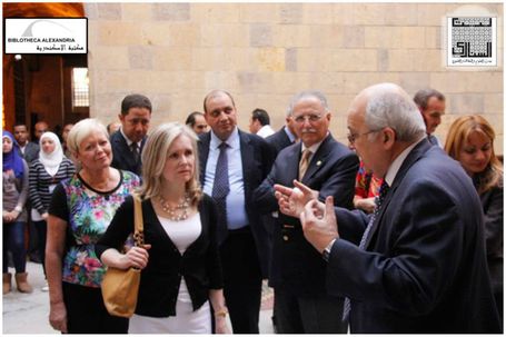 The Visit of the Board of Trustees of Bibliotheca Alexandrina to Bayt Al-Sinnari