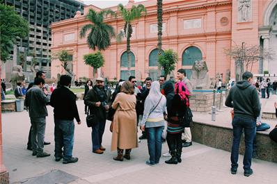 At the Egyptian Museum