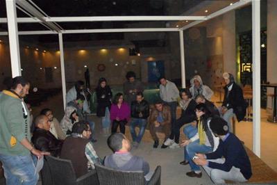 Participants and mentors meeting in the hotel in Cairo - Photo by Ibrahim Saad
