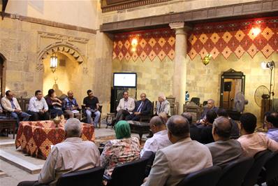 From the workshop “Questions on the Cultural Flow in Egypt”, held at Bayt Al-Sinnari in Cairo